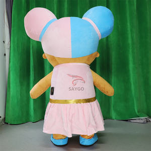 Maruko acconciatura rosa LOL ragazza Costume da mascotte per la festa di vestire 2m Lol <span class=keywords><strong>Boss</strong></span> bambina mascotte Costume per il vestito - Product Image 5