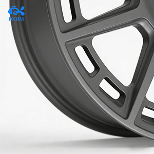 Jante en alliage gris mat personnalisée 21x10.5J 5x130 +20mm CB71.6 5 trous, pneus 5x100 à déport profond pour SUV, camion, 4x4 - Product Image 3