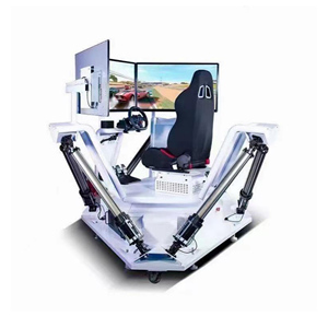 Nhà Máy Bán buôn đồng tiền hoạt động 6doof VR <span class=keywords><strong>Simulator</strong></span> ba màn hình trò chơi đua xe máy thực tế ảo nhập vai máy - Product Image 1