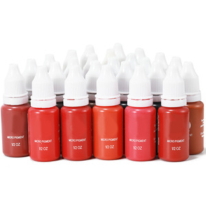 หมึกไมโครเบลดดิ้งออร์แกนิคกึ่งถาวร 15 มล. สีสำหรับสักคิ้วสำหรับผู้เริ่มต้น - Product Image 2