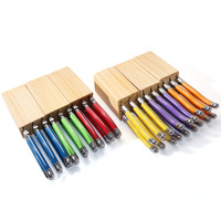 Coffret de 6 couteaux à steak traditionnels Laguiole en acier inoxydable, manches en plastique, finition polie, compatibles lave-vaisselle