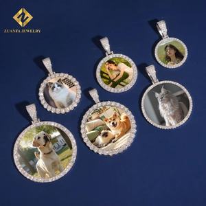 สร้อยคอเครื่องประดับแฟชั่นสำหรับ925จี้เงินแท้ GRA VVS Moissanite จี้ภาพเย็น - Product Image 4