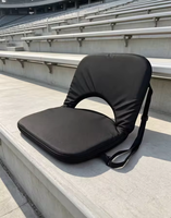 Siège pliant OEM personnalisé pour stade, rembourré en tissu Oxford 600D, avec cadre en acier, chaise portable pour gradins, idéal pour les sports de plein air et le camping