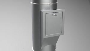 QDCE Certification de protection contre l'incendie Toutes les installations en acier inoxydable fond <span class=keywords><strong>Chute</strong></span> à linge interne d'aspiration de linge - Product Image 6
