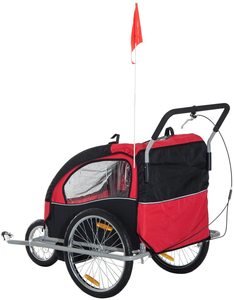 Remorque Pliante de Vélo de Voyage pour Bébé et Enfant, Transport d'Animaux Domestiques, Utilisation Extérieure - Product Image 3