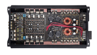 Amplificateur audio de voiture universel à 4 canaux Classe AB avec égaliseurs intégrés et crossovers Matériau en aluminium