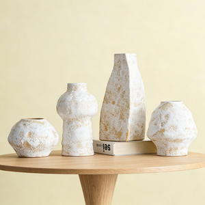 <span class=keywords><strong>Vasi</strong></span> in Ceramica Creativi <span class=keywords><strong>con</strong></span> Texture Bud Rock, Forma Irregolare Opaca a Forma di Pietra, <span class=keywords><strong>Vasi</strong></span> per Fiori per Decorazione da Tavolo in Soggiorno - Product Image 1