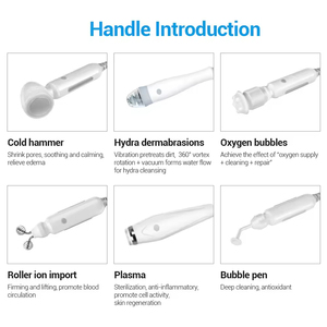 Appareil multifonctionnel 11 en 1 pour le soin du visage Hydra avec rotation vortex à 360° et aspiration nouvelle technologie pour salon de beauté, nettoyage en profondeur des pores - Product Image 2