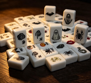 Jeu de Mahjong Américain Classique, Coffret Cadeau pour les Fêtes, Tuiles de Mahjong pour Halloween - Product Image 5