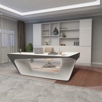 Top Vente Haut De Gamme Corian Solide Surface Loft Bureau Mobilier De Bureau En Forme De Bureau Table