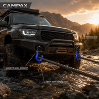 [CAMPAX] Tali Winch UHMWPE 12-15mm 10-30m Sintetis Tugas Berat untuk Pemulihan Off-Road 4x4 |   Tali Angin