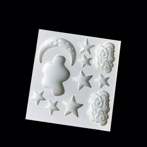 Moule en silicone personnalisé en forme d'étoile et de lune pour la pâtisserie, les bonbons, le chocolat et le fondant - Product Image 4
