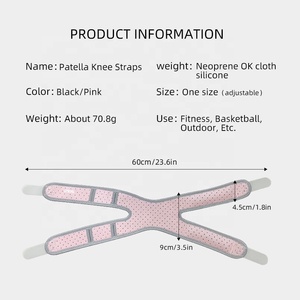 VBOSi 4638 CE/FDA doppio tendine rotuleo cinturino in Neoprene per ginocchiera Patella stabilizzatore fascia per medico gattonamento dolore al ginocchio - Product Image 6