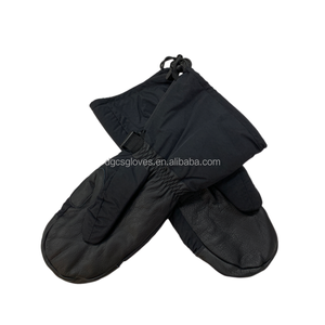 Großhandel Winter Ski Fäustlinge Wasser abweisende Premium Leder handschuhe Wind dichte <span class=keywords><strong>3M</strong></span> Wärmedämmung Baumwolle Warme Handschuhe - Product Image 2