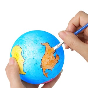 Kit de materiales para globo terráqueo pintado a mano con espuma, modelo didáctico de geografía para educación de secundaria, origen Zhejiang - Product Image 1