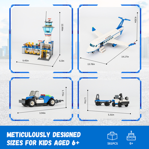 Jouet en plastique à assembler soi-même, avion de ligne de haute qualité, ensemble de briques de construction, jouet OEM personnalisé pour les enfants, idées de jouets - Product Image 3