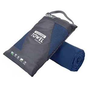 DF453 Serviettes en microfibre légères, portables, à séchage rapide, personnalisées en vert, orange, bleu, noir, rouge, différentes tailles - Product Image 4