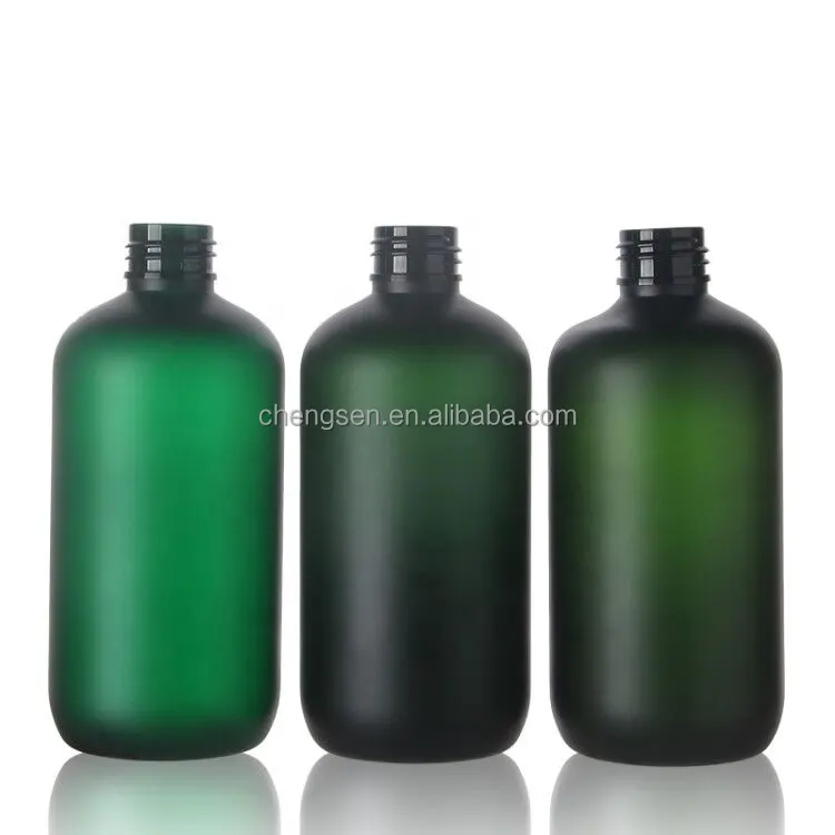 カスタム100ml 150ml 200ml 300ml 400ml 500ml琥珀色グリーン透明プラスチックPETシャンプーボトルローションポンプ付きヘアオイルボトル