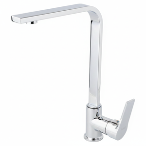 Robinet monocommande moderne LL05 avec cartouche en laiton de 35 mm, économie d'eau, flexibles en acier inoxydable, montage sur plan - Product Image 2