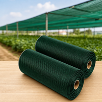 Filet d'ombrage vert foncé en HDPE, résistant aux UV, respirant, maille tricotée chaîne 80 180 280 GSM pour serre, ferme, jardin