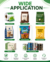 Sachet latéral personnalisé en aluminium et plastique pour emballage de miel, thé, café, lait en poudre