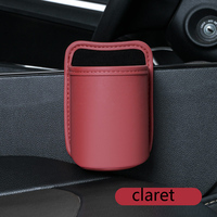 Sac de rangement multifonctionnel pour voiture, porte-gobelet, organisateur, design moderne en cuir PU, adhésif, ajustement universel, console centrale, côté siège