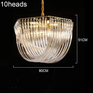 Candelabro de cristal nórdico OEM, modelo europeo, personalidad creativa, luces de dormitorio simples - Product Image 4