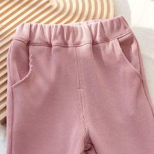 Qingli OEM Custom Factory pantaloni a zampa tinta unita per ragazze eleganti pantaloni larghi Casual <span class=keywords><strong>abbigliamento</strong></span> alla moda in pizzo - Product Image 3