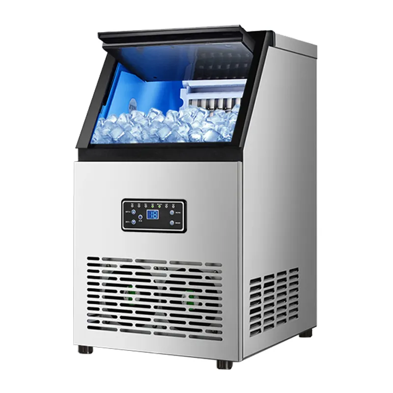 Máquina de bloques de hielo de acero inoxidable 40kg, máquina automática para hacer cubitos de hielo, máquina comercial para el hogar para negocios, precio de venta