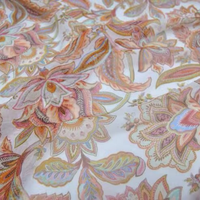 Le plus récent en stock impression Paisley Design Chic fleurs matériel naturel soie Georgette tissu GGT pour femmes vêtements vêtement châle