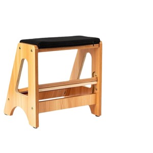Wooden Footstool Double Layer Solid Wood Home <b>Office</b> <b>Stool</b> Durable Multipurpose Step <b>Stool</b> - Product Image 5