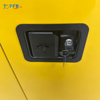 Armoire de stockage en acier pour bouteilles de gaz, armoire de sécurité en métal pour deux bouteilles de gaz, armoire chimique