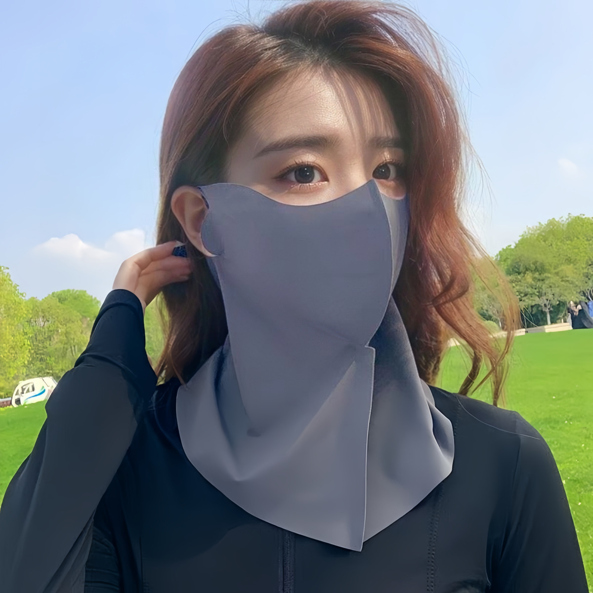 Gris foncé [Protection du cou et protection solaire]