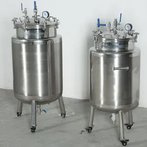 Reator Químico de aço inoxidável 100L do tanque de extração de álcool refrigerado do processador de álcool frio