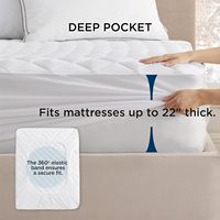 Couvre-lit imperméable en microtissu doux Drap de lit en tissu givré Housse de protection pour matelas
