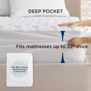 Funda de cama impermeable de microfibra suave Sábana de tela esmerilada Funda protectora de colchón - Product Image 5
