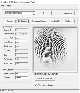 Ban đầu secugen hamster pro20 hu20 U20-A mô-đun sinh trắc học USB đọc dấu vân tay máy quét Loại C Cổng Micro USB - Product Image 5