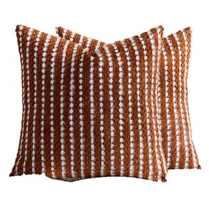 New cross-border chenille striped pillowcase, backrest <b>pillow</b>, headboard, sleeping cushion, lumbar support, living room <b>sofa</b> - Product Image 5