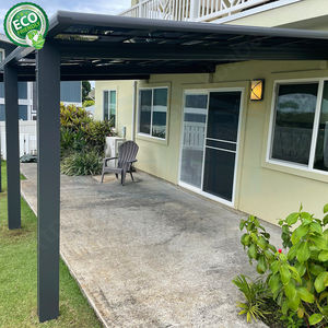 Garages fonctionnels en aluminium personnalisés en usine hangar de stationnement de voitures à toit en polycarbonate en métal - Product Image 1