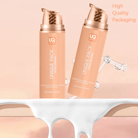 Bouteille de pompe sans air d'emballage cosmétique en plastique mono 15 ML 15 ML 30 ML 50 Ml 50 Ml Bouteille de pompe sans air