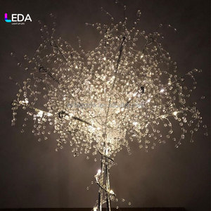 LEDA Elegant Crystal-Clear Table Top Christmas <b>Tree</b> <b>Light</b> Decoration Wedding <b>Tree</b> Centerpieces <b>With</b> LED <b>Light</b> - Product Image 4