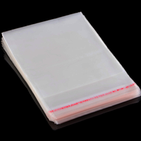 Vente en gros de sacs d'emballage transparents en plastique poly Opp auto-scellants de haute qualité personnalisés sac de chemise transparent pour vêtement