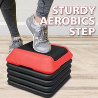 Mini Tabla de fitness de 16x16 pulgadas para niños, pequeña tabla de ritmo de yoga y aeróbicos, plataformas escalonadas para ejercicio y recreación