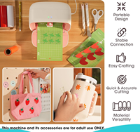 Impresora y Cortadora de Vinilo Adhesivo S501 Herramienta de Corte Inteligente de Cama Plana para Corte de Precisión para Familia, Ropa y Manualidades