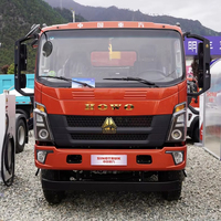 Camion benne Sinotruk HOWO Mengshi 4.1L Diesel 200ch 4x2 semi-cabine 3.8m avec boîte de vitesses rapide à 10 rapports
