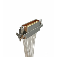 Connecteur aviation femelle rectangulaire haute densité J30J-37ZKP, prise à souder 37 broches pour unités de contrôle et de test aérien