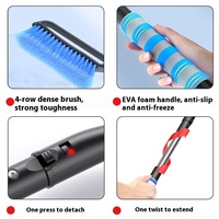 Shunwei deux-en-un télescopique pelle à neige nettoyage d'hiver voiture déglaçage grattoir brosse à neige pratique voiture déneigement outil