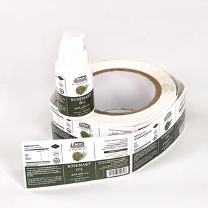 Factory Custom <b>Waterproof</b> Oilproof Vinyl Self-Adhesive Cosmetic Bottle <b>Labels</b> Stickers - Product Image 1