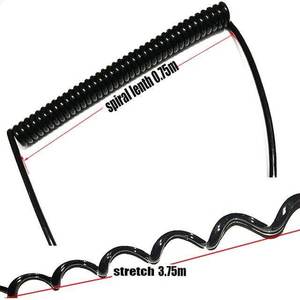 Cordon d'alimentation spiralé en PVC/PU <span class=keywords><strong>2</strong></span> /3 /4 /5/<span class=keywords><strong>6</strong></span>/<span class=keywords><strong>7</strong></span> cœurs Câbles électriques spiralés - Product Image 3