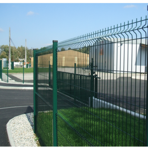 Panel de Cerca Modular Verde Medio de 200 x 122 cm de Alto y Puerta de Malla de Alambre Electrosoldada, Conjunto de Cerca y Puerta Verde - Product Image 1